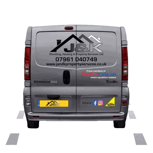 Renault Van Advertising J K Plumbing Sticker