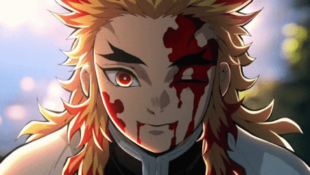 Rengoku Death Advising Before Passing GIF