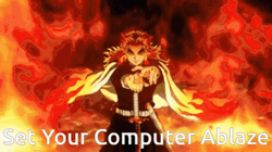Rengoku Death Blazing Fire GIF