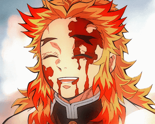 Rengoku Death Closed Eyes GIF
