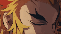 Rengoku Death Closing Eyes GIF