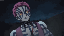 Rengoku Vs Akaza Mask Face GIF