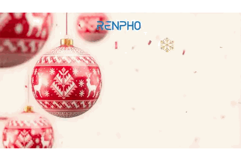 Renpho Merry Christmas Ornaments Sticker
