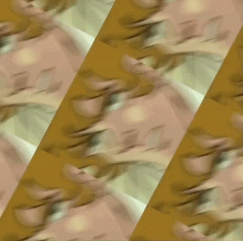 Repeated Cartoon Man Face Pattern GIF