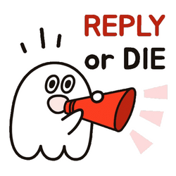 Reply Or Die Megaphone GIF