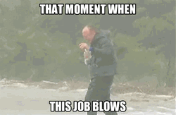 Reporter Inside Hurricane GIF