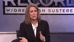 Reporter Making Meh Face GIF