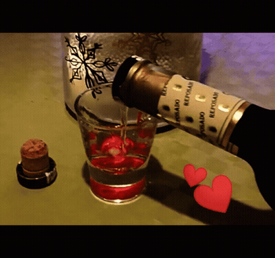 Reposado Wine Pour Into Shot Glass GIF