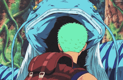 Reptile Tongue Scared Roronoa Zoro GIF