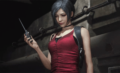 Resident Evil Ada Wong Red Dress GIF