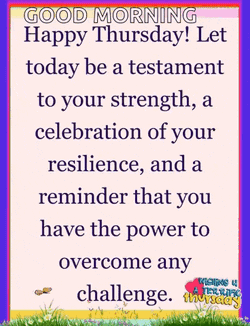 Resilience Happy Thursday GIF
