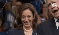 Resisting Kamala Laugh GIF
