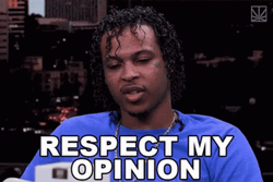Respect My Opinion Thats Like Your Opinion Man GIF