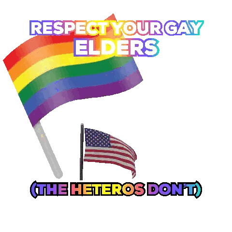 Respect Your Gay Elders Poster Sticker