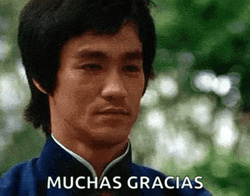 Respectful Bruce Lee Muchas Gracias