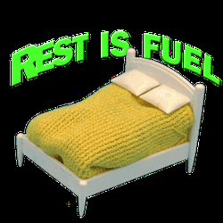 Rest Is Fuel Transparent Sticker