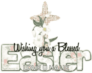 Resurrection Sunday Animal Holding Cross GIF