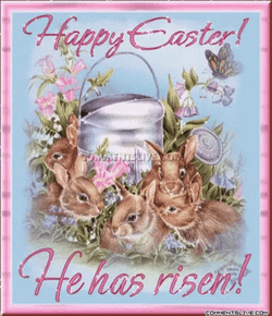 Resurrection Sunday Cute Bunnies GIF