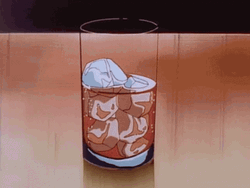 Retro Aesthetic Anime Iced Drink