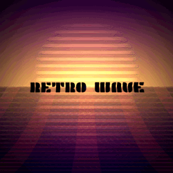 Retro Wave Graphic Art