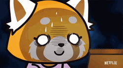 Retsuko Aggretsuko Nervous Sweating GIF