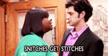 Retta As Donna Meagle Snitches Get Stitches GIF