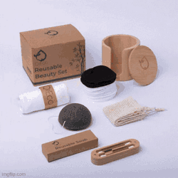 Reusable Cotton Buds Makeup Remover Pads GIF