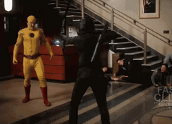 Reverse Flash Attacking Speed Force Lightning GIF