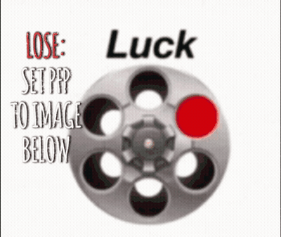 Revolver With Lose Luck Set Prep GIF