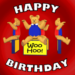Revolving Bears Birthday Celebration GIF
