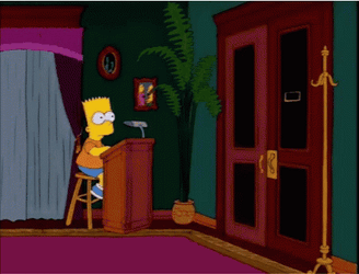 Revolving Door Grampa The Simpsons GIF