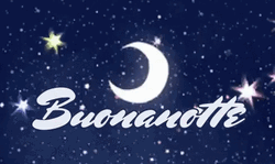 Revolving Shining Stars Buona Notte GIF