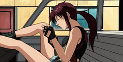 Revy Black Lagoon Car Smoke GIF