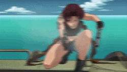 Revy Black Lagoon Gun Explosion GIF