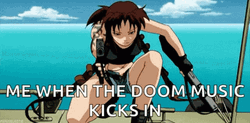 Revy Black Lagoon Gun Shoot Meme GIF