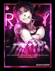 Revy Black Lagoon Poster Anime Quote GIF