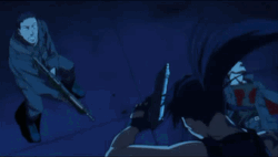 Revy Flying Kick Black Lagoon GIF