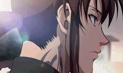 Revy Head Turn Smile Anime GIF