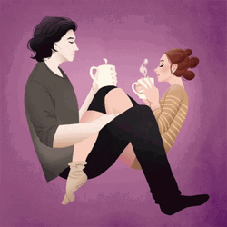 Reylo Rey And Kylo Coffee Love Together GIF