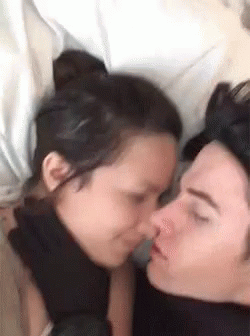 Reylo Rey And Kylo Kissing Couple GIF