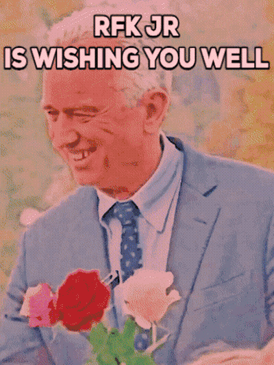 RFK Jr Wishing Well With Man In Suit GIF