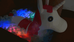 Rgb Color Unicorn Ride-On Toy  GIF