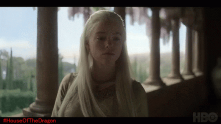 Rhaenys And Rhaenyra Targaryen Talking GIF