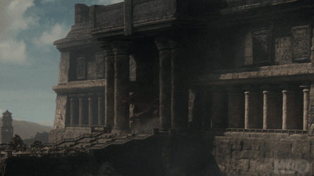 Rhaenys Red Queen Dragon Flying Out GIF