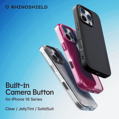 Rhinoshield Built-In Camera Button For Iphone 16 Series GIF