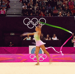 Rhythmic Ribbon Gymnastics Yevgeniya Kanayeva GIF
