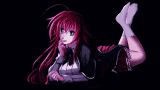 Rias Gremory Laying Down On Her Stomach Fan  GIF