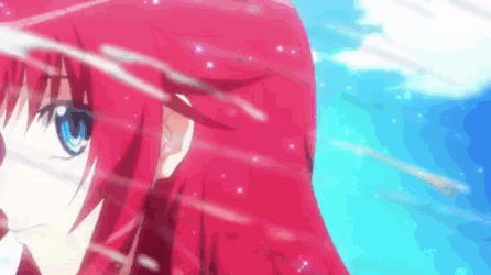 Rias Splashed With Water GIF