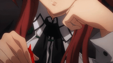 Rias Talking Something GIF
