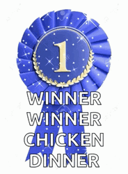 Ribbon For Top 1 Winner Winner Chicken Dinner GIF